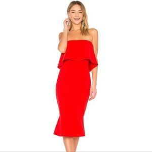 LIKELY Conrad Dress in red.
